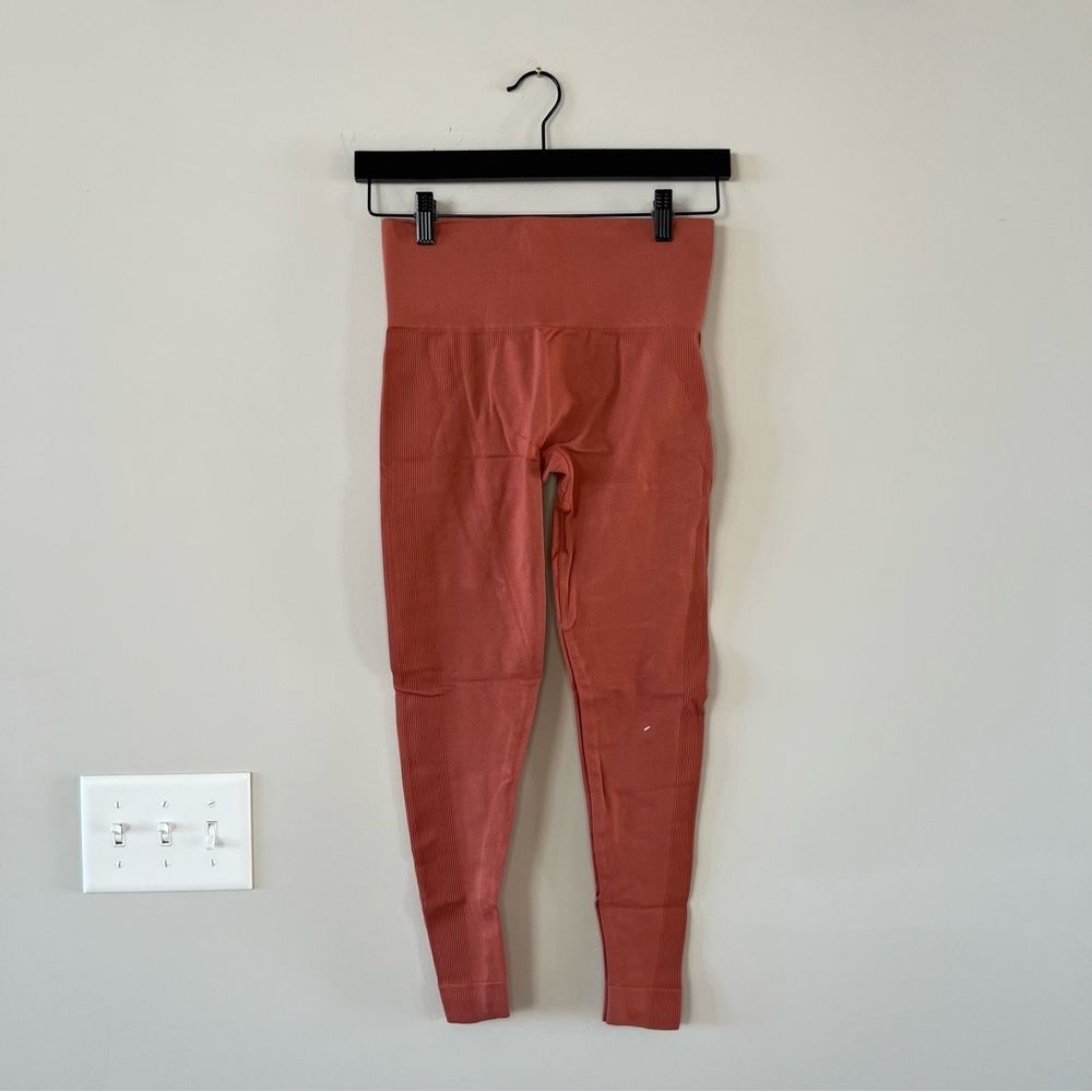 SET ACTIVE by Madelyn Cline Seamless Leggings - Terra-cotta